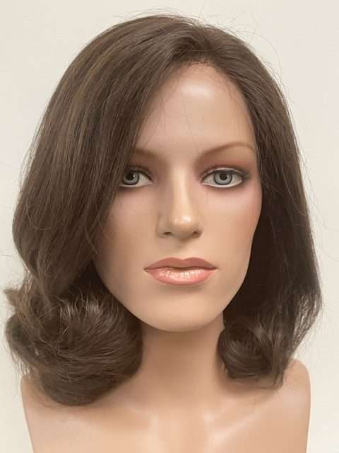 STYLE# 1913 "LET US BUILD ONE JUST FOR YOU"; Silk/Human/Illusion front Custom Hand Made Human Hair Wig with special made non-slip Silicone strips pre-designed in wig cap design.