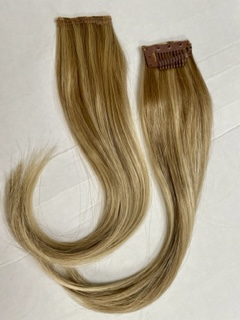 Style# EZ-10 Clip in hair extensions, 10″ hair length of synthetic hair fiber, add extra fullness in thin areas, add extra color highlights